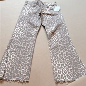 Joe’s Leopard Print high rise cropped boot